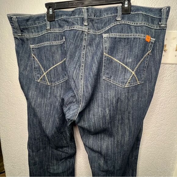 WRANGLER 20X Fire Resistant Straight Light Blue Denim Men Jeans Size 42X30 - Picture 6 of 12